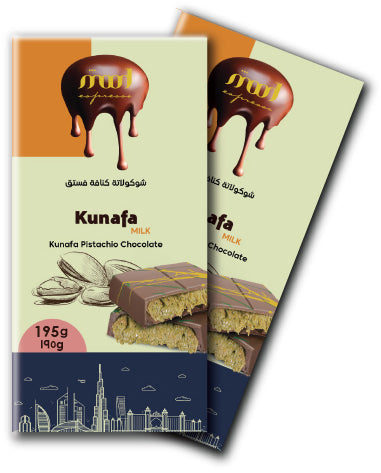 Dubai Kunafa Pistachio Chocolate Bar