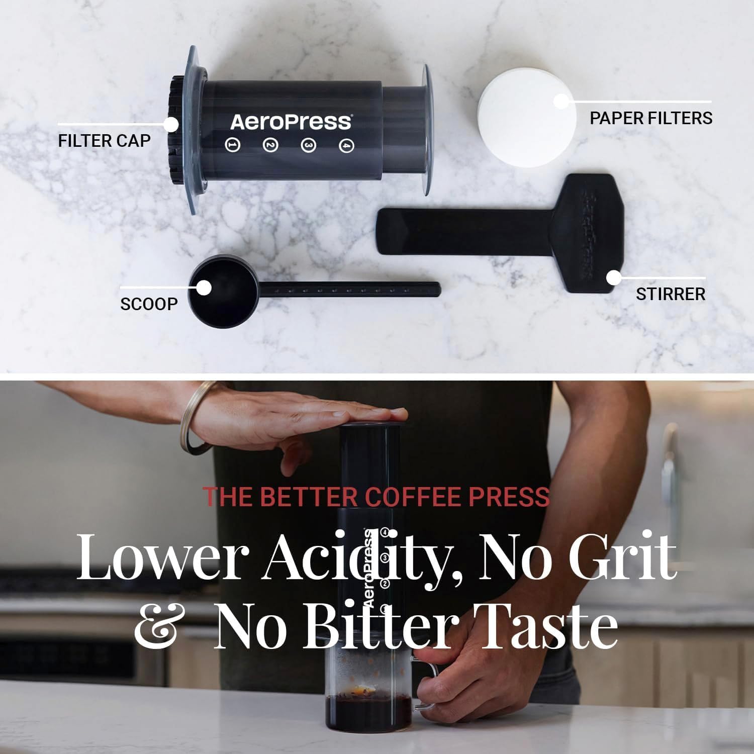 AeroPress A80 Coffee and Espresso Maker  - 0.5L