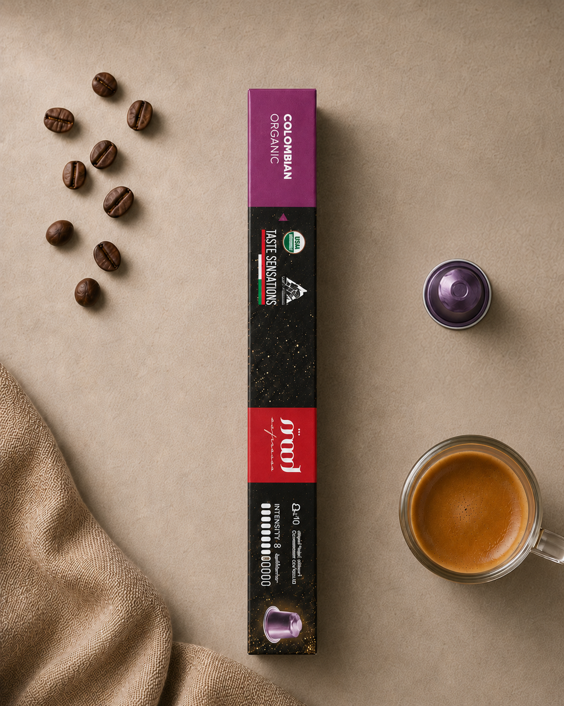 Colombian Organic Aluminium Coffee Capsules, Sleeve Pack, Wholesale Bundle