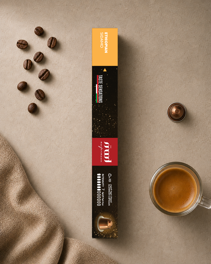 10+2 Free: Ethiopian Sidamo Aluminium Capsules, Sleeve Pack