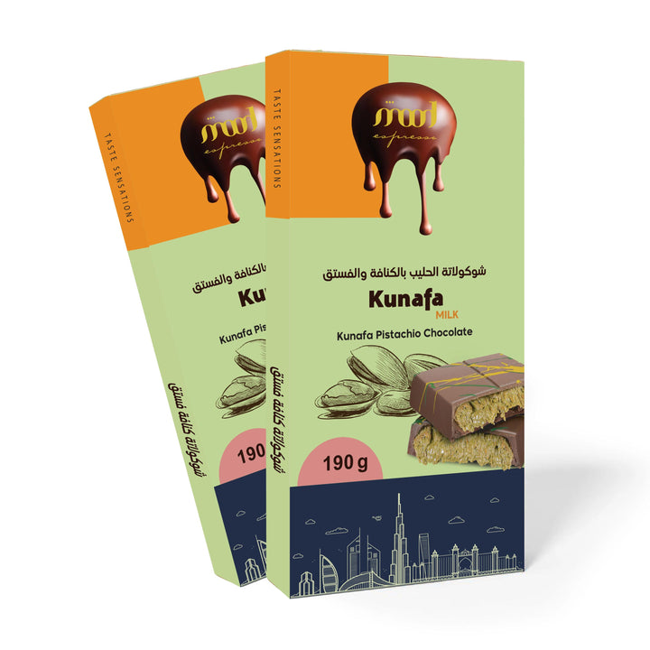 Kunafa Pistachio Milk Chocolate, 190 g