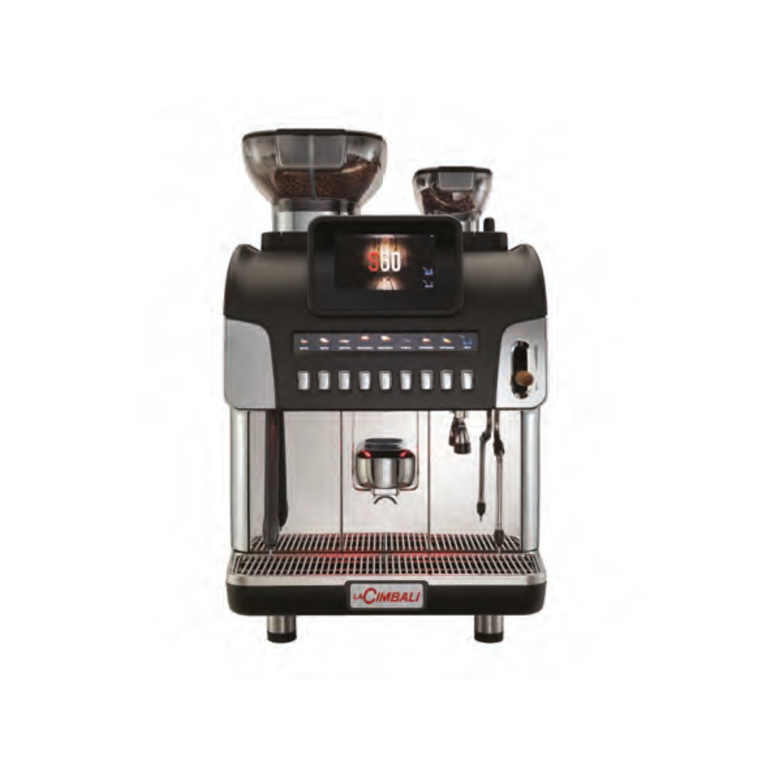 LaCimbali S60 HQM Fully Automatic Coffee Machine: Smart & Turbo Steam Cold Touch, Dual Interface, IoT Connectivity, Up to 260 Cups/Hour