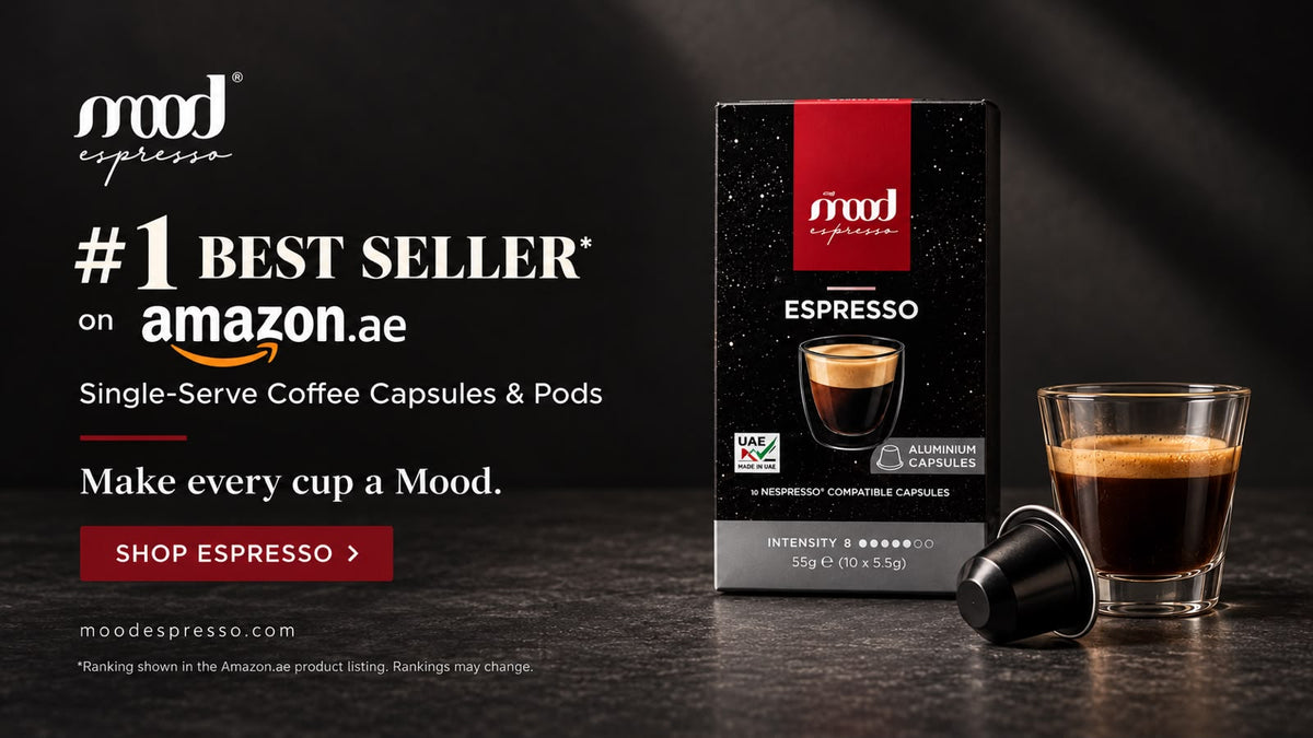 Mood Espresso Espresso coffee capsules promotional banner