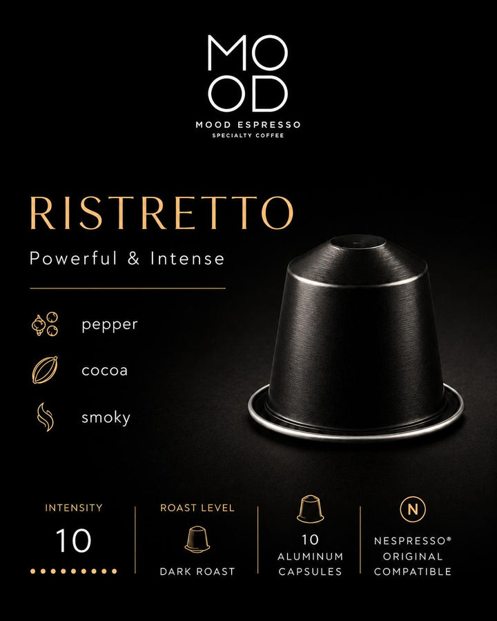 10+2 Free: Ristretto Aluminium Coffee Capsules, Square Pack