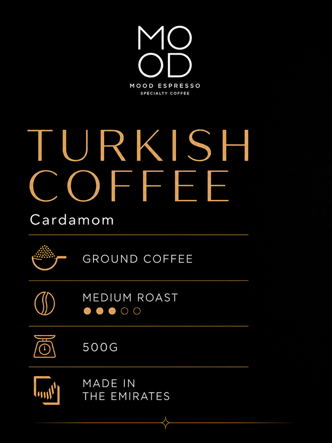Turkish Coffee with Cardamom, Ground,500g