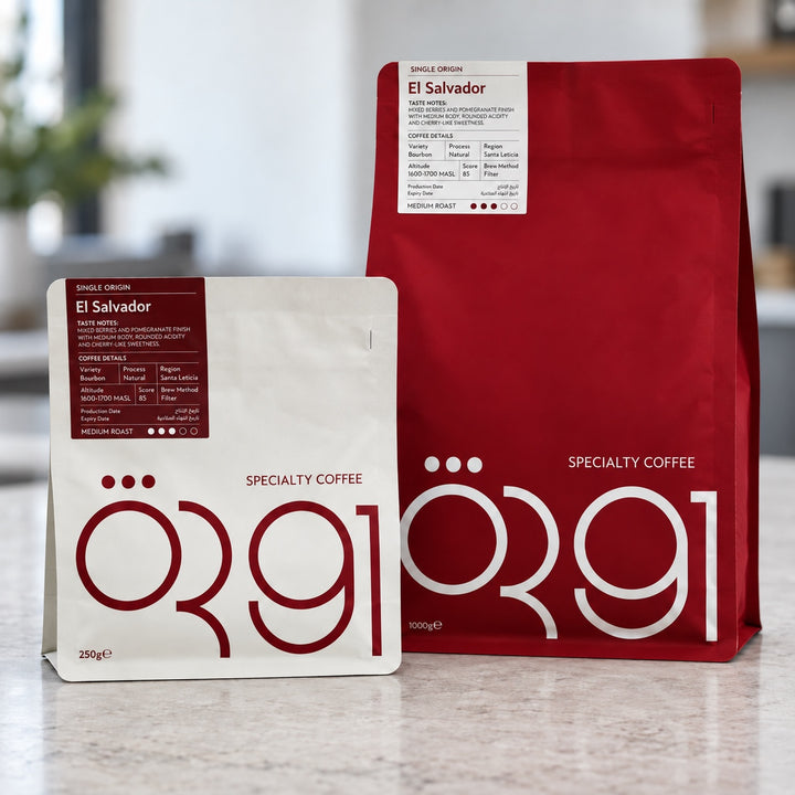 OR91 el salvador specialty coffee packaging